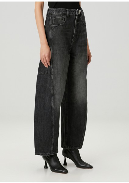 Carter Barrel Leg Siyah Jean Pantolon modelleri