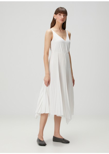 Jax Beyaz Midi T-Shirt Elbise modelleri