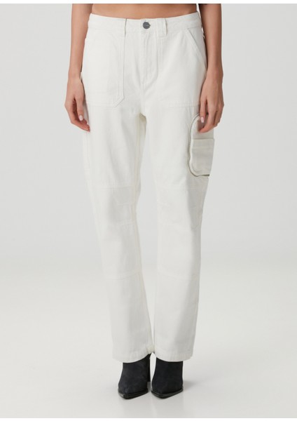 Florence Beyaz Straight Leg Jean Pantolon fiyatları