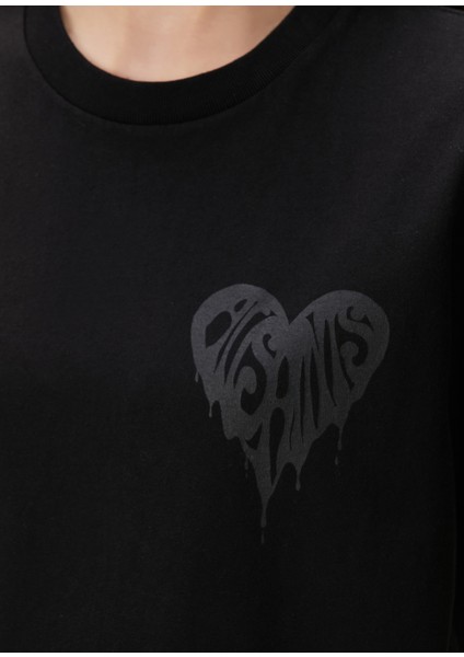 Poster Graphic Boyfriend Siyah T-Shirt indirimleri