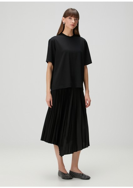 Jax Siyah Midi T-Shirt Elbise fiyatları