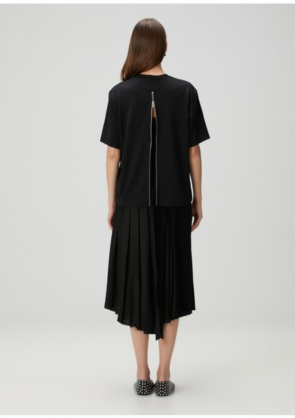 Jax Siyah Midi T-Shirt Elbise fırsatları