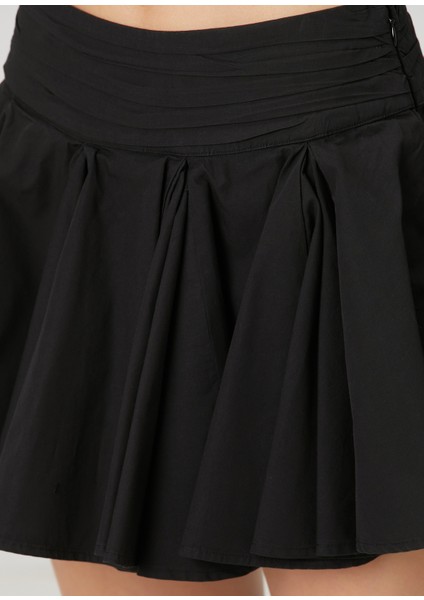 Tulip Siyah Mini Etek