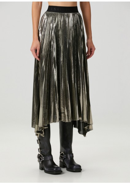 Jax Gold Pileli Midi Etek modelleri