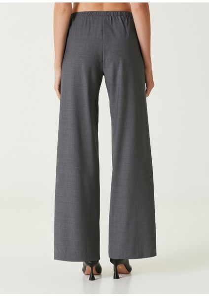 Koyu Gri Yün Karışımlı Pantolon indirimleri