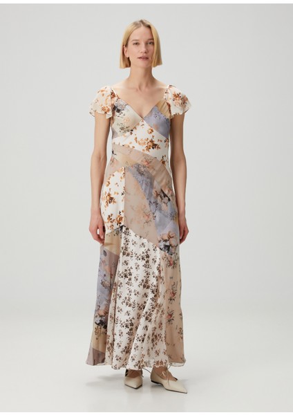 Lala Çiçekli Maksi Elbise modelleri