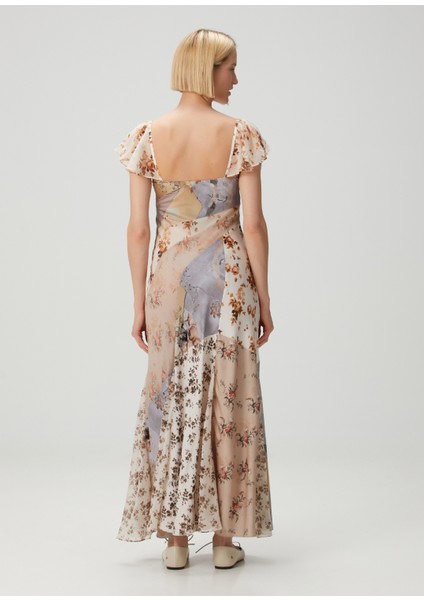 Lala Çiçekli Maksi Elbise fırsatları