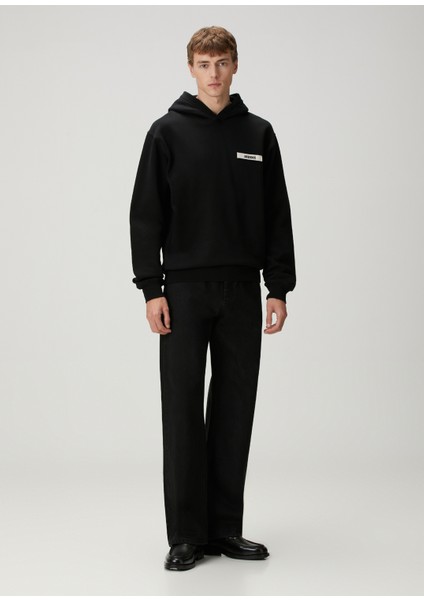 Gros Grain Siyah Kapüşonlu Sweatshirt fiyatları