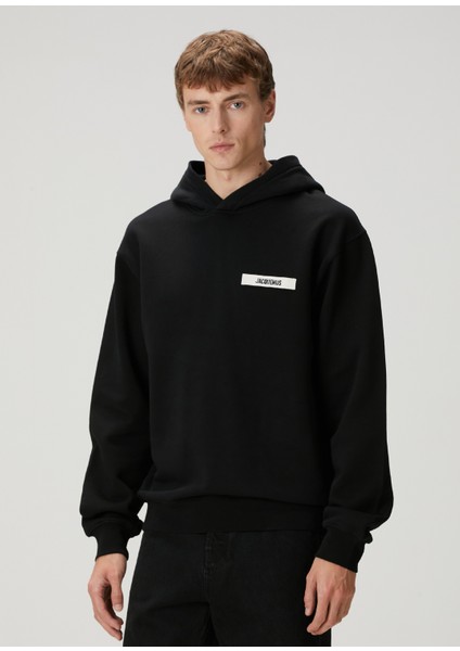 Gros Grain Siyah Kapüşonlu Sweatshirt modelleri