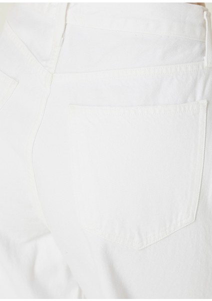 Low Slung Baggy Beyaz Jean Pantolon fırsatları