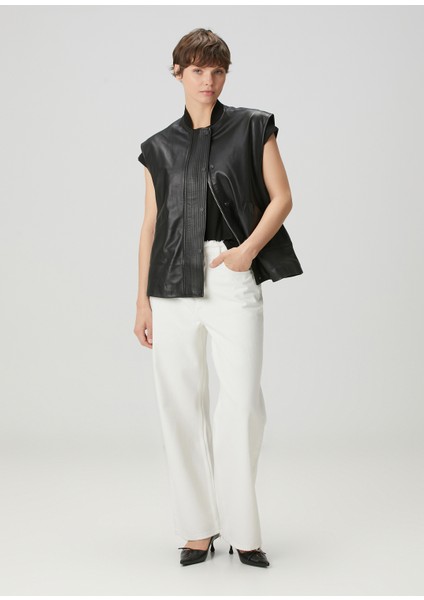 Sofi Siyah Deri Yelek fiyatları