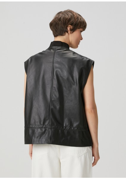 Sofi Siyah Deri Yelek fırsatları