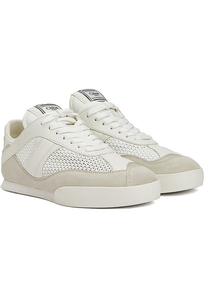 Kick Beyaz Bej Kadın Deri Sneaker fiyatları