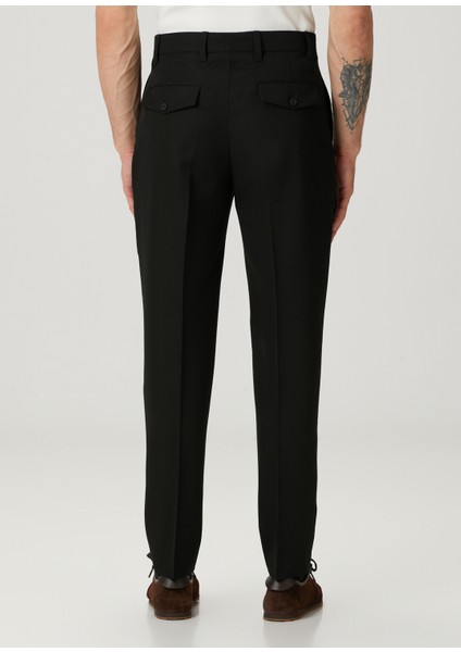 Slim Fit Pittore Siyah Pantolon modelleri