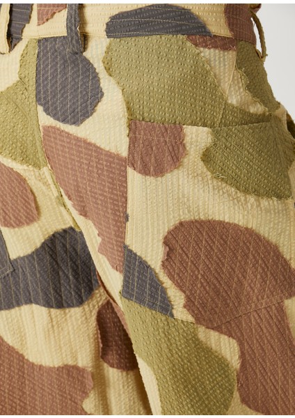 Yuki Kamuflaj Desenli Gofreli Pantolon indirimleri