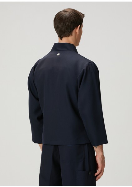 Lacivert Yün Kimono fırsatları