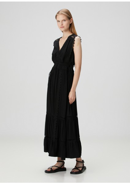 Xanthe Siyah Maksi Elbise modelleri