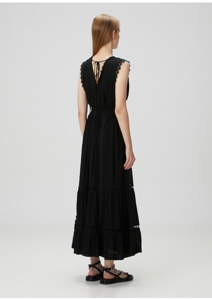 Xanthe Siyah Maksi Elbise fırsatları