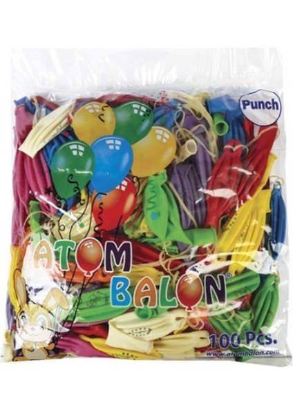Punch - Büyük Balon 100 Parça (4887)