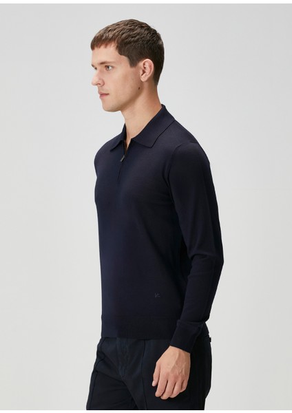 Lacivert Polo Yaka Yün Triko modelleri