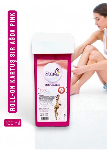 Roll On Kartuş Sir Ağda Pink | Hassas Ciltler Için Özel | 24'lü Profesyonel Paket modelleri