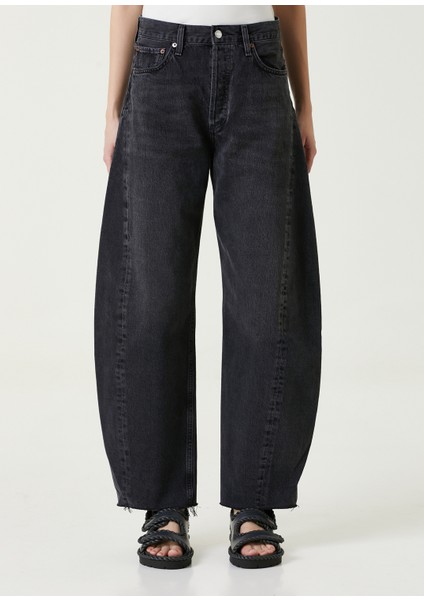 Luna Pieced Siyah Curved Jean Pantolon fiyatları