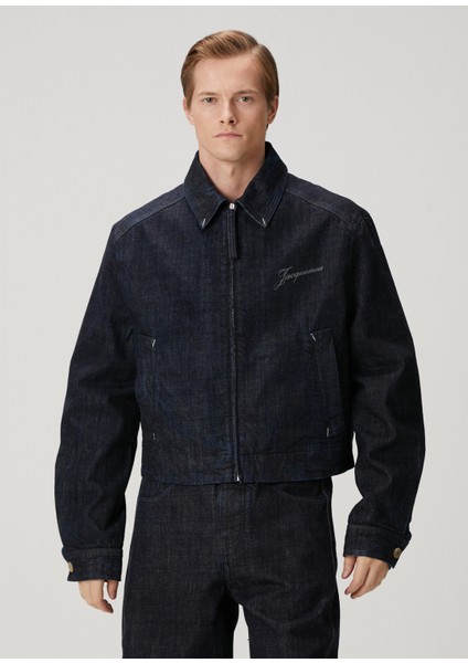 Koyu Lacivert Denim Ceket
