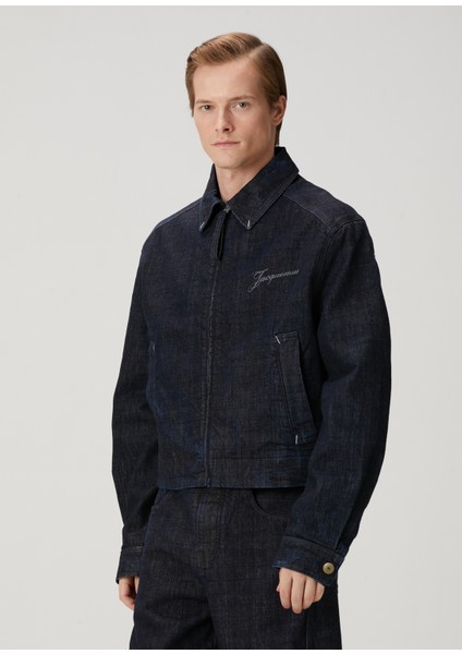 Koyu Lacivert Denim Ceket modelleri