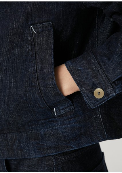 Koyu Lacivert Denim Ceket