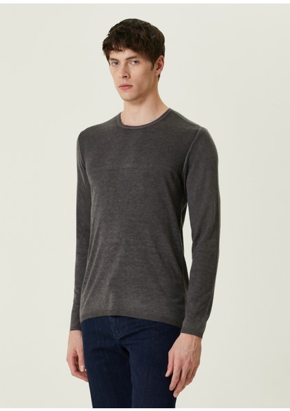 Pete Gri Uzun Kollu Ipek T-Shirt modelleri