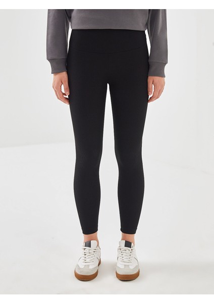 Yeni Sezon Beli Lastikli Dokulu Kadın Tayt fiyatları