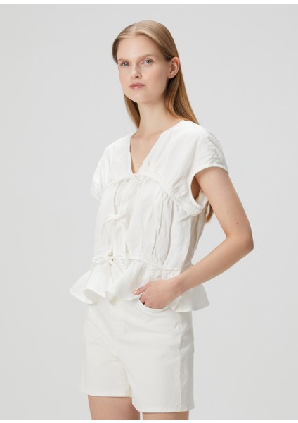 Remy Beyaz Bluz modelleri