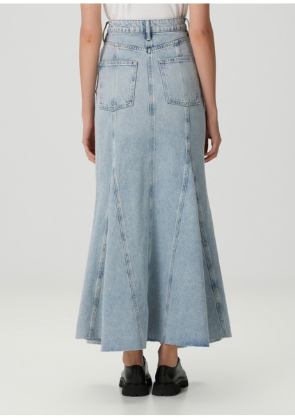 Alma Açık Mavi Maksi Denim Etek fırsatları