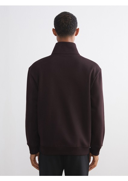 Yeni Sezon Fermuarlı Dik Yaka Erkek Kalın Sweatshirt fırsatları
