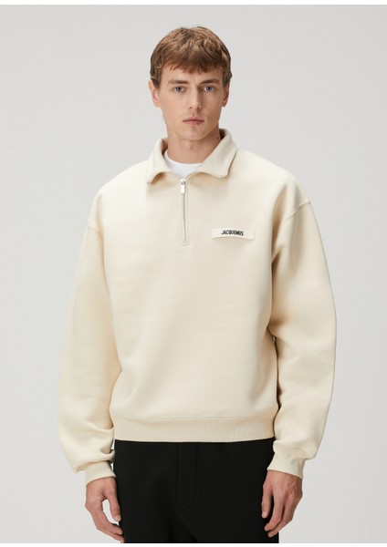 Gros Grain Bej Sweatshirt