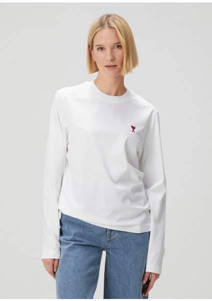 Beyaz Uzun Kol T-Shirt modelleri