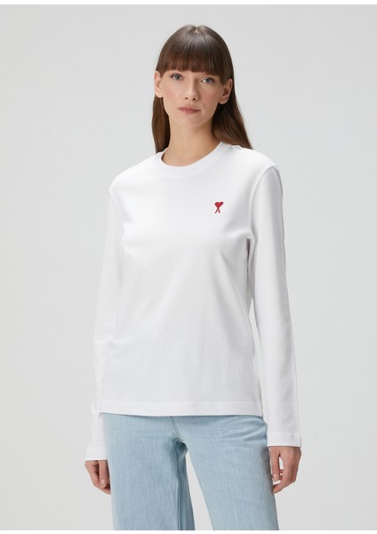Beyaz Uzun Kol T-Shirt modelleri