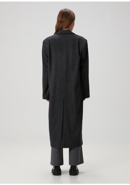 Koyu Gri Yün Palto indirimleri