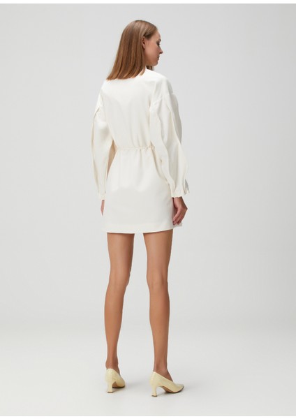 Miley Krem Mini Elbise fırsatları