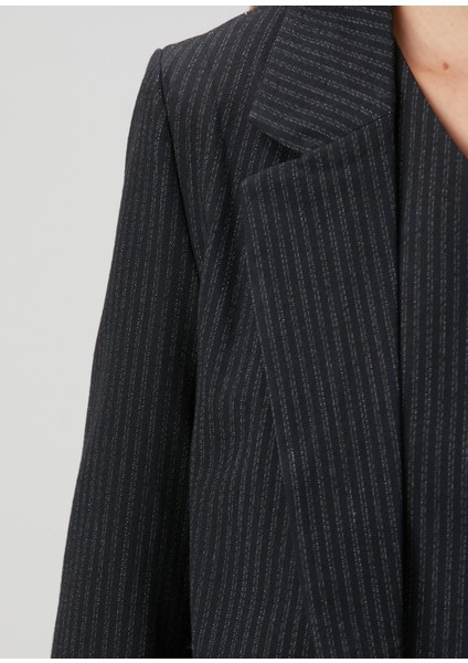 Aleida Siyah Çizgili Blazer indirimleri