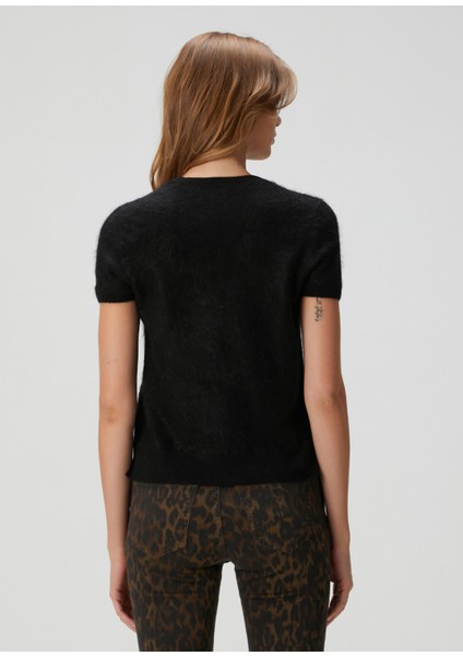 Rebel Siyah Kaşmir T-Shirt fırsatları