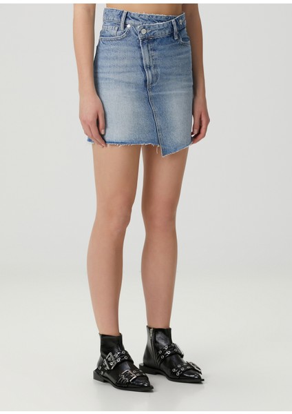 Aki Crossover Mavi Mini Denim Etek modelleri