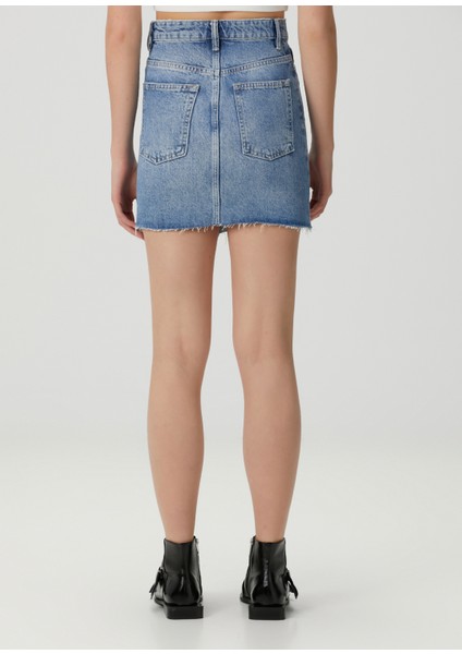 Aki Crossover Mavi Mini Denim Etek fırsatları