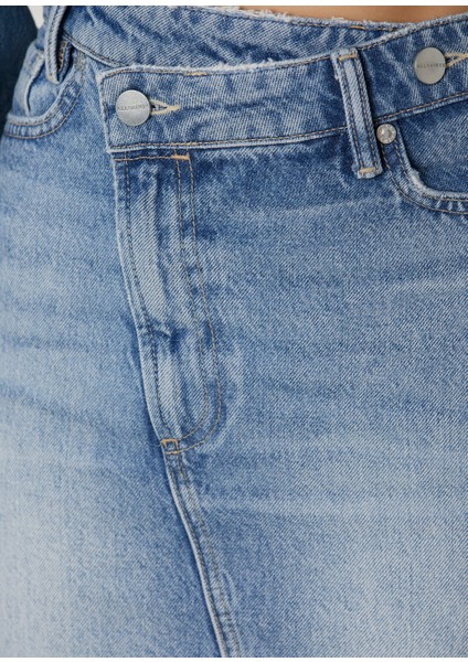 Aki Crossover Mavi Mini Denim Etek indirimleri