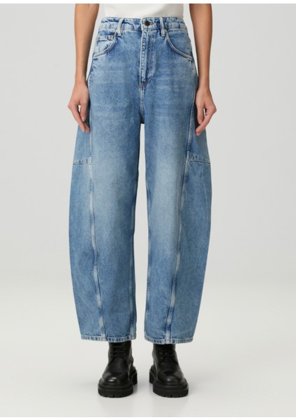 Carter Mavi Barrel Leg Jean Pantolon fiyatları