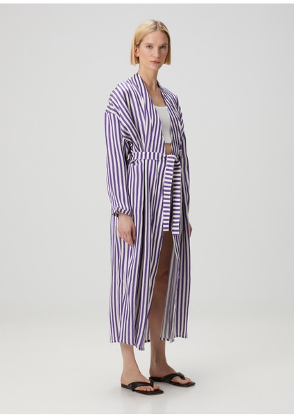 Çok Renkli Çizgi Desenli Kaban modelleri