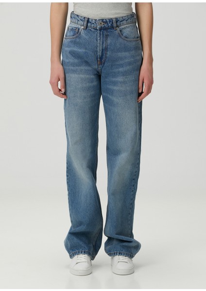 Large Fit Mavi Jean Pantolon fiyatları