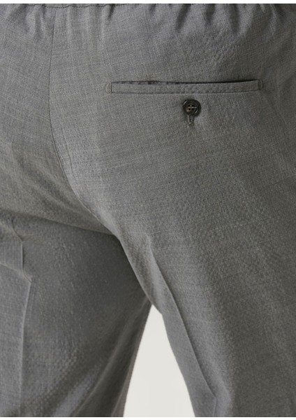 Gri Beli Kordonlu Yün Pantolon indirimleri