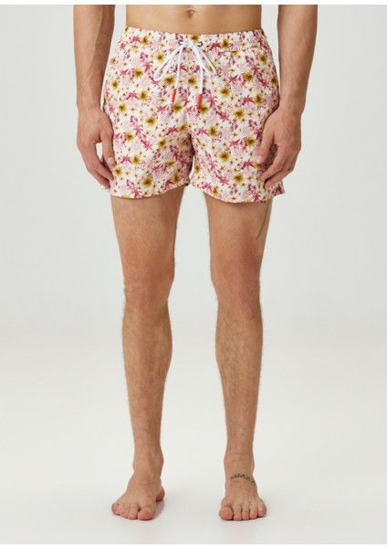 Kırmızı Çiçek Desenli Mayo fiyatları