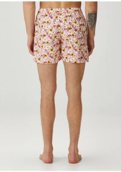 Kırmızı Çiçek Desenli Mayo fırsatları